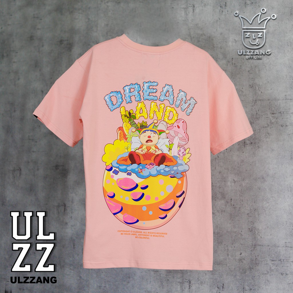 Áo thun local brand ULZZ ulzzang dáng unisex tay lỡ dream land U-26