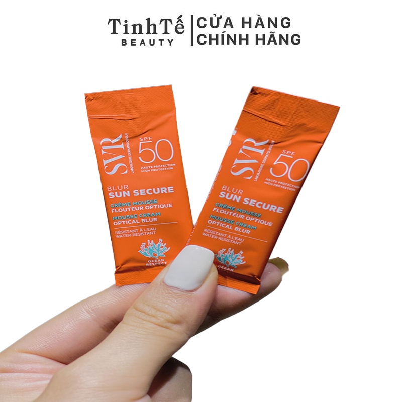 [HB GIFT] Sample_Kem làm giảm mụn và chống nắng – SVR – SUN SECURE Blur SPF50+ (2ml)