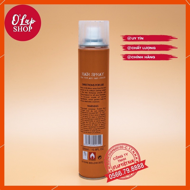 Gôm Xịt Tóc Na-Si giữ nếp cả ngày 320ml