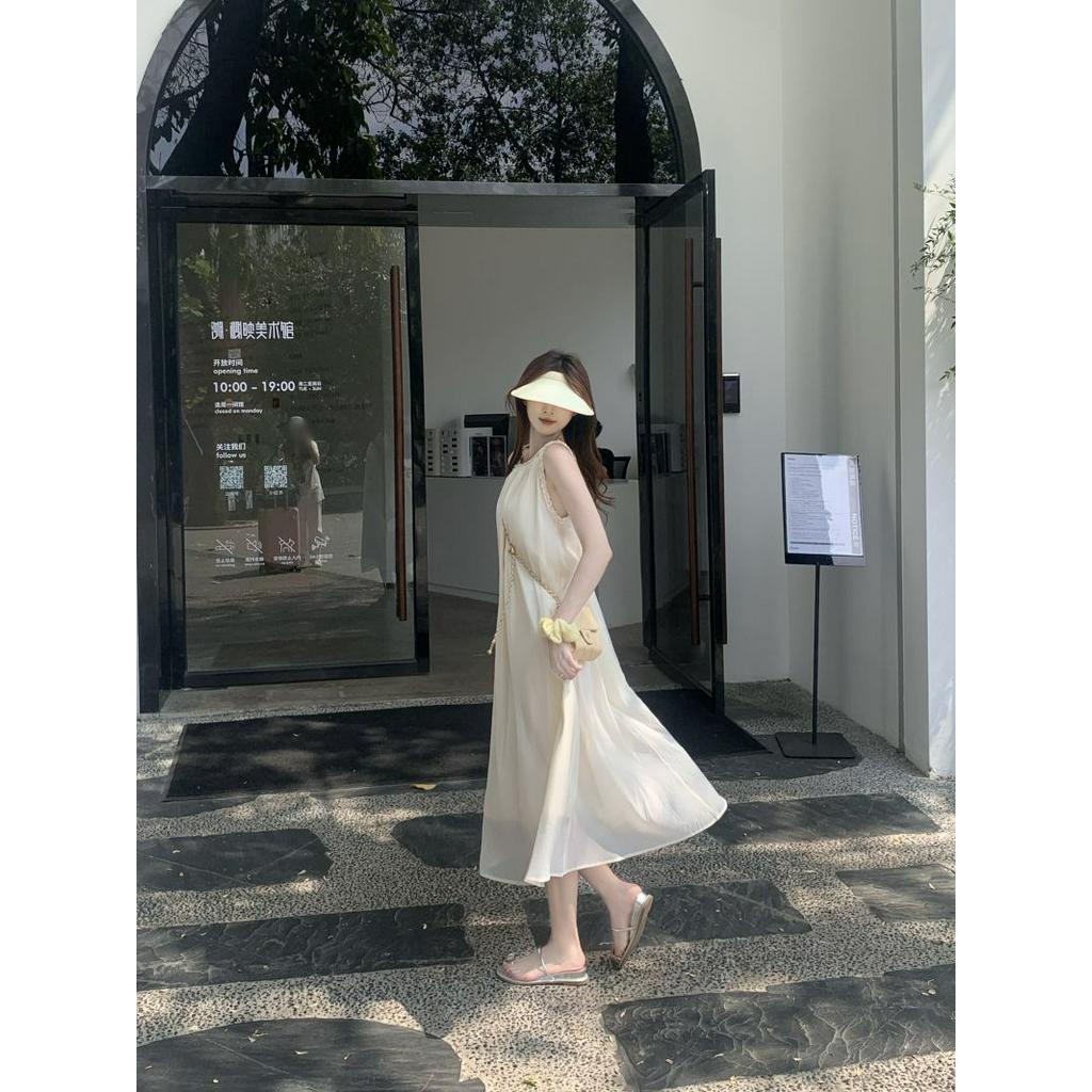 Đầm Hai Dây Dáng Dài Vừa Thời Trang Đi Biển 64082