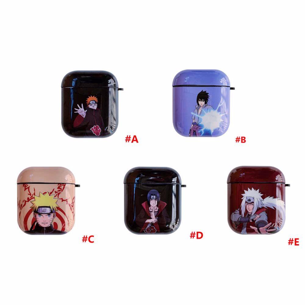 Vỏ Bảo Vệ Hộp Sạc Tai Nghe Airpods 1 2 Bằng TPU Họa Tiết Hoạt Hình Naruto Uchiha Sasuke Uzumaki