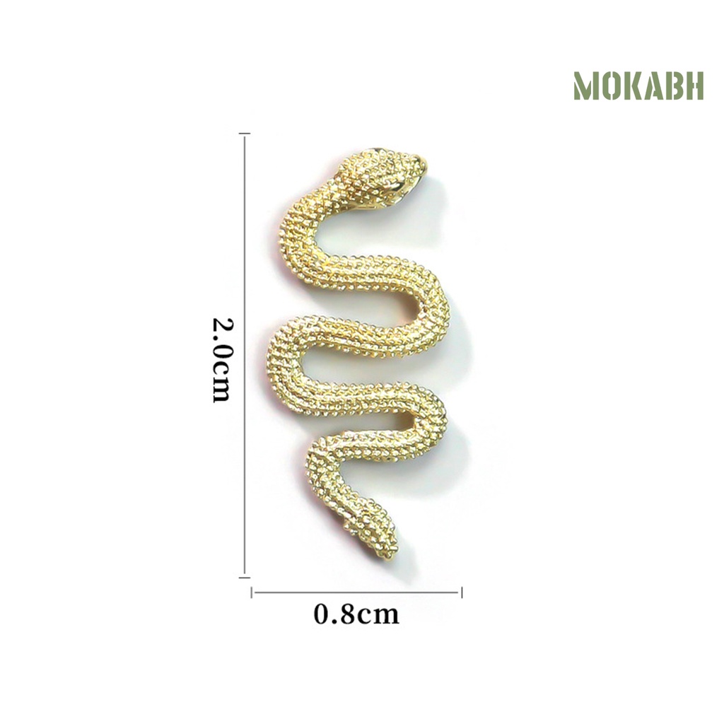 Set 10 Phụ Kiện Trang Trí Móng Tay Nghệ Thuật Hình Rắn DIY