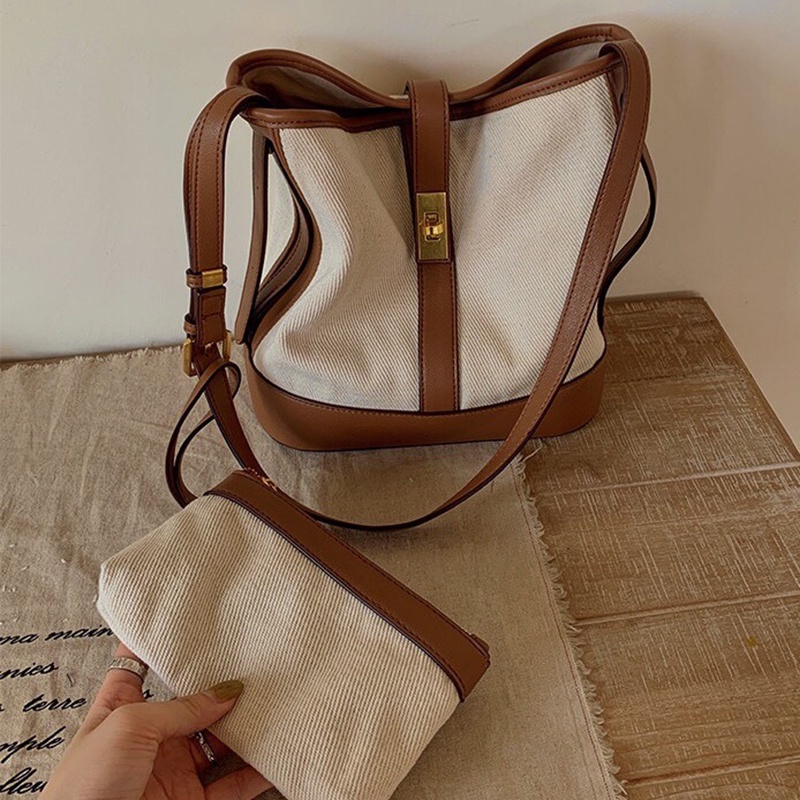 Túi đeo chéo IELGY bằng vải khổ lớn thời trang sành điệu dành cho nữ