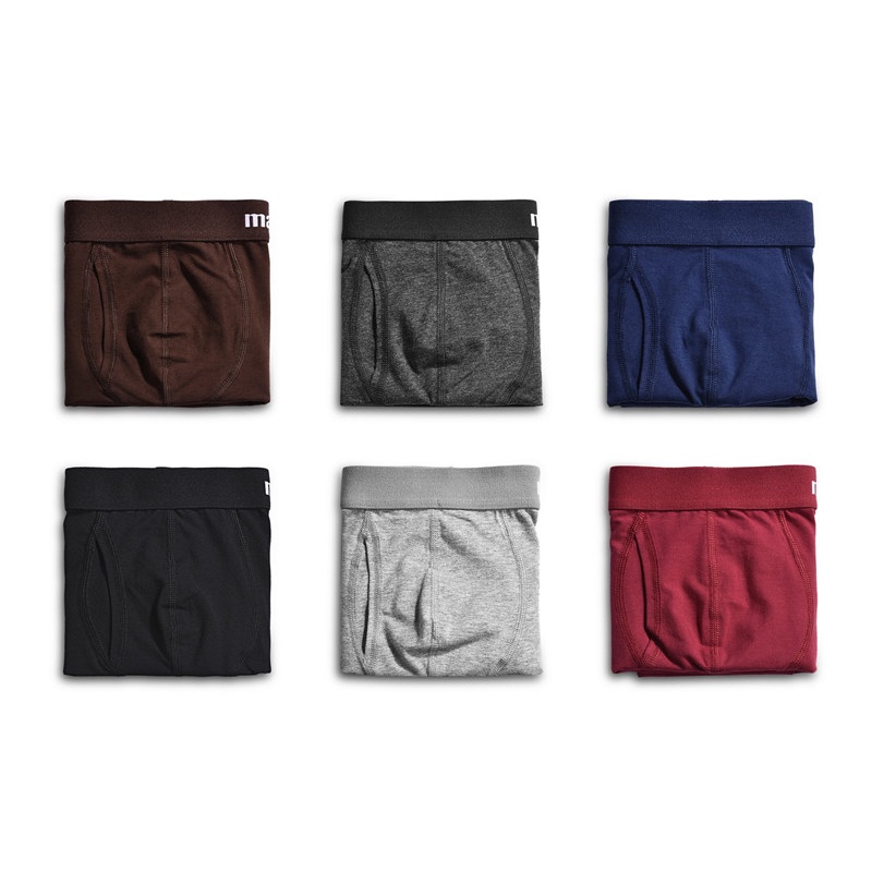 Quần Lót Boxer Vải Cotton Thoáng Khí Cho Nam
