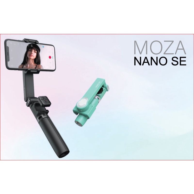Tay cầm chống rung Moza Nano SE - Gimbal chống rung trục cuộn - Remote Bluetooth điều khiển từ xa