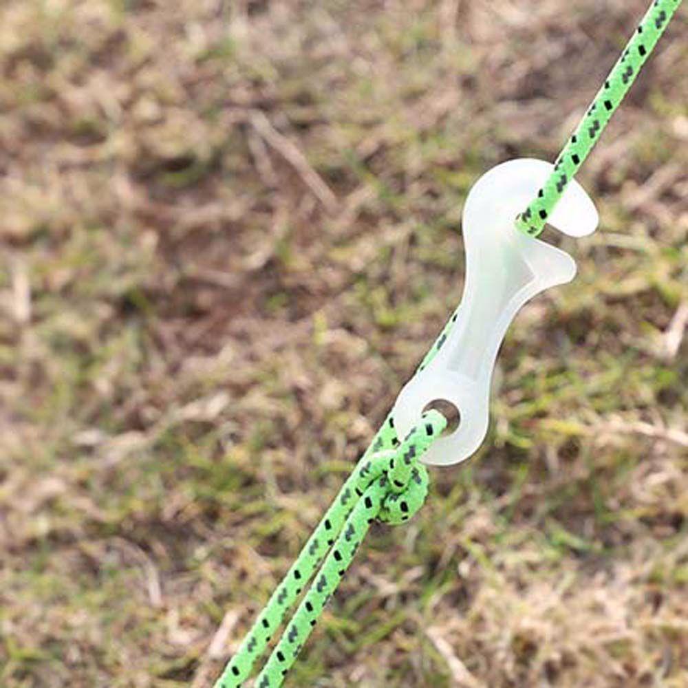 Bộ 10 Móc Khóa Dây Lều Chống Trượt Bằng Nhựa Điều Chỉnh Được 10 Cái