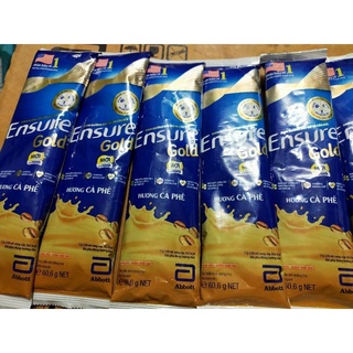 Sữa ensure gói vị cafe, hạnh nhân, ít ngọt