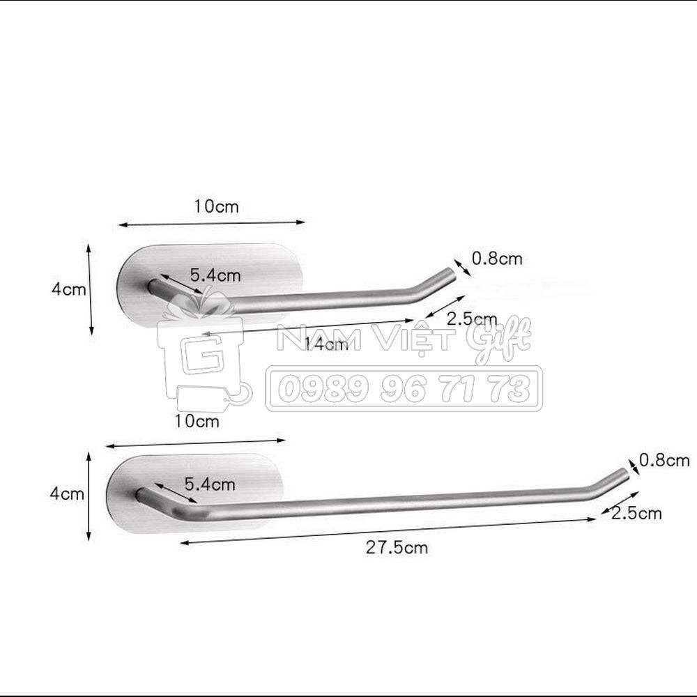 Giá Treo Khăn, Treo Cuộn Giấy Dán Tường INOX304