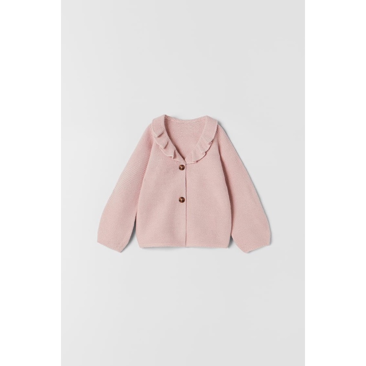 Cardigan len ZR cổ bèo trơn 3 màu BG