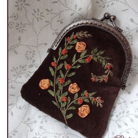 Túi Handmade Tự thêu DIY Đầy Đủ Phụ kiện- ví cầm tay sang chảnh - kit nguyên liệu tự bạn thêu tay thủ công- mie shop