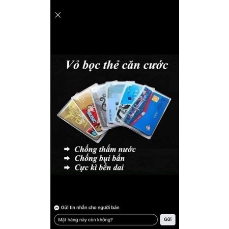 Vỏ bọc thẻ ATM, bao túi đựng thẻ sinh viên, căn cước công dân, nhân viên, học sinh, name