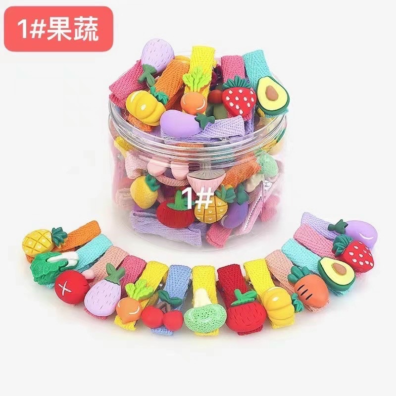 Kẹp tóc bấm nhiều màu sắc cho bé - đủ màu