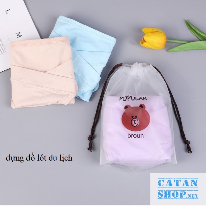 Túi dây rút đựng đồ, bao dựng giày chống thấm nước cute