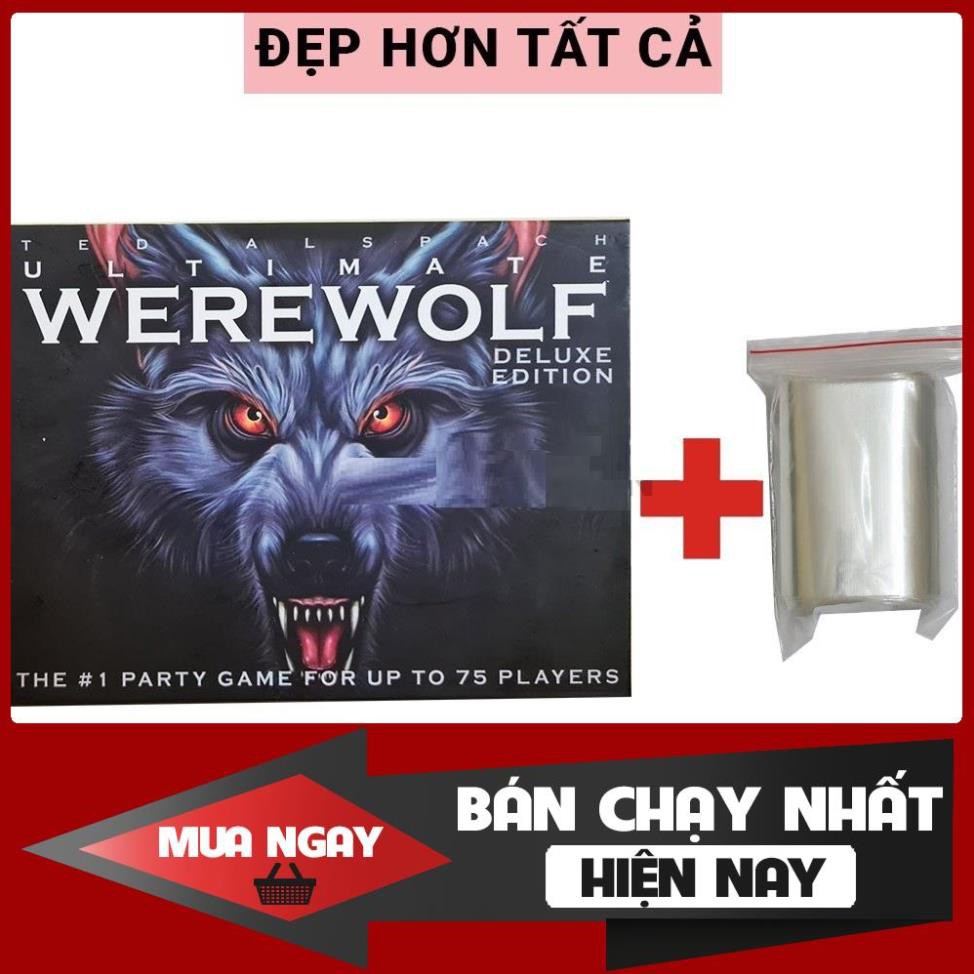 Bài Ma sói 78 lá tiếng Việt + Túi bọc thẻ bài chống rách, chống nước, Werewoft Ultimate Deluxe phiên bản việt hoá