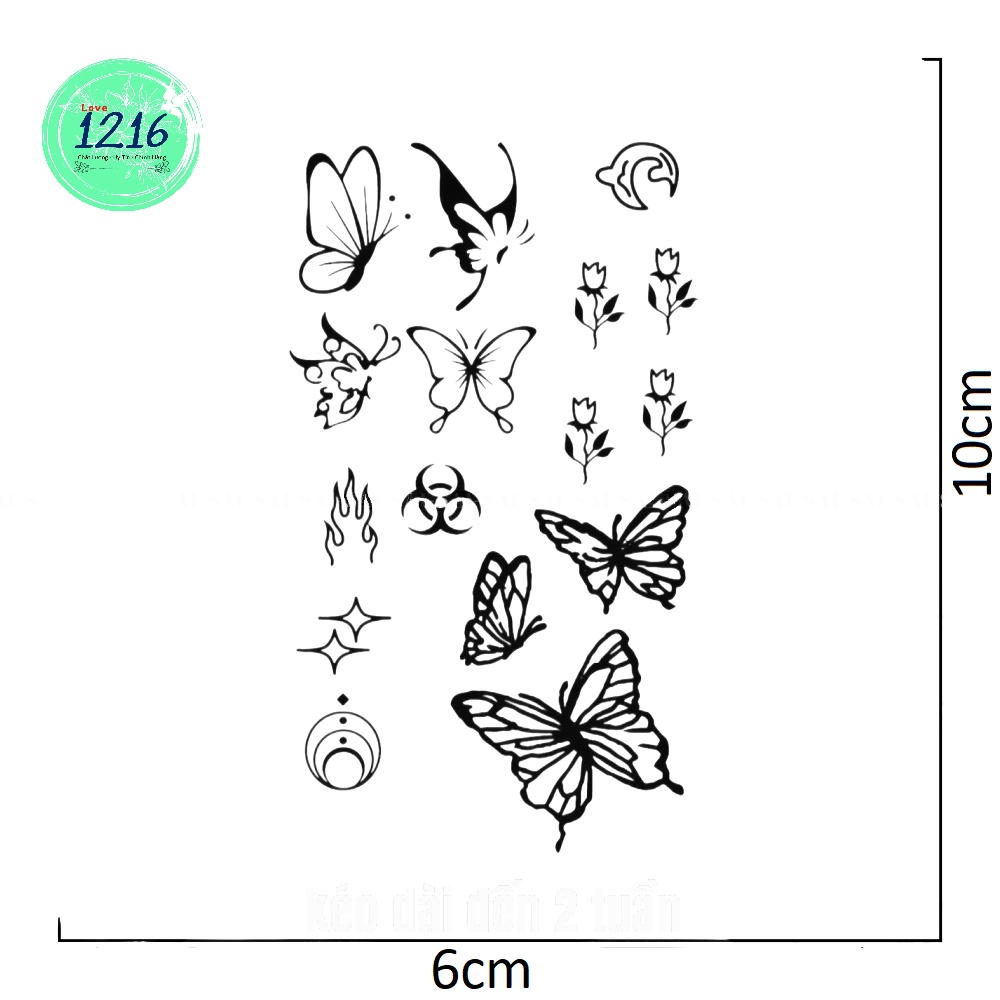 【Hình Xăm Ma Thuật】Hình Xăm Kéo Dài Đến 15 Ngày; Hình Xăm Dán Chống Nước, Hình xăm Tạm Thời, Hình Săm Giả