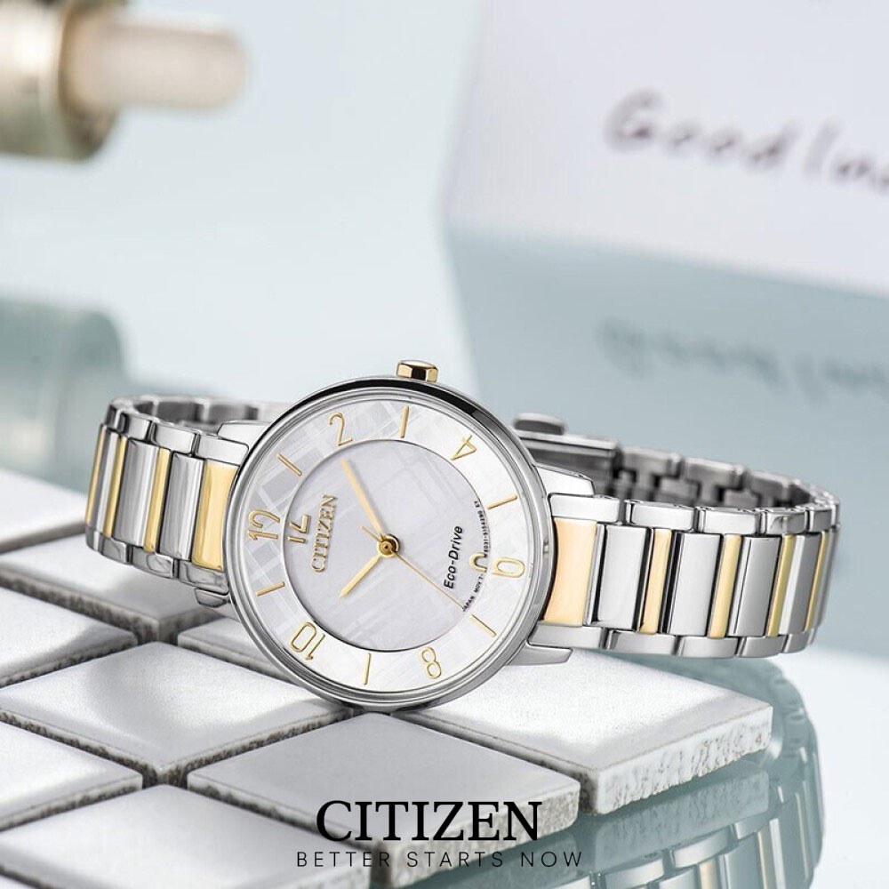 Đồng Hồ Nữ Citizen Dây Thép Không Gỉ EM0524-83A - Mặt Trắng (Sapphire)