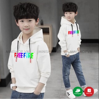 Áo hoodie cho bé / Áo nỉ Free Fire phản quang 7 màu form rộng MinishopVN