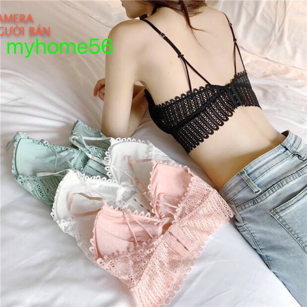 Áo ngực bra có móc cài sau dây đôi siêu sexy mẫu mới 2021 348