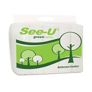 10 cuộn Giấy vệ sinh không lõi See-U, 2 Lớp, 95 Tờ/cuộn