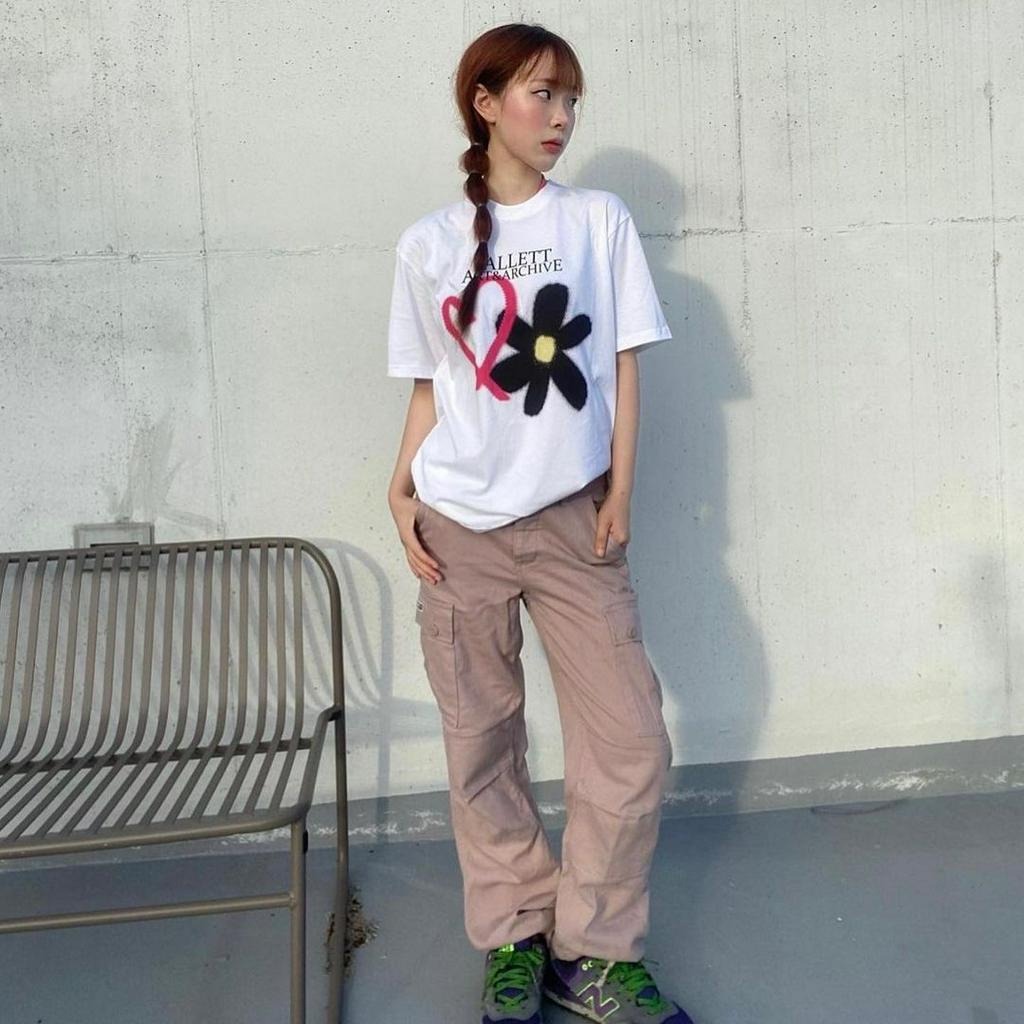 Áo thun nữ FALLETT FLOWER,form rộng vải cotton 100% cao cấp VNXK - GAHO STORE