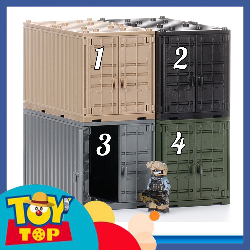 Đồ chơi lắp ráp phụ kiện ghép thùng Container NO.408