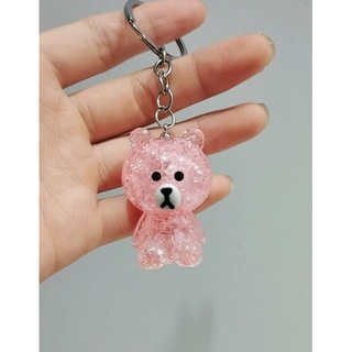 Móc chìa khóa kì lân, gấu pha lê