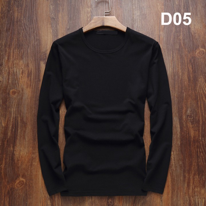 ❤️FREESHIP❤️ Áo thun nam tay dài cổ tròn vải cotton mềm mịn Nhiều màu đủ size