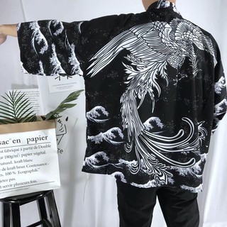 Áo khoác kimono haori happi phượng hoàng biển (CÓ SẴN)