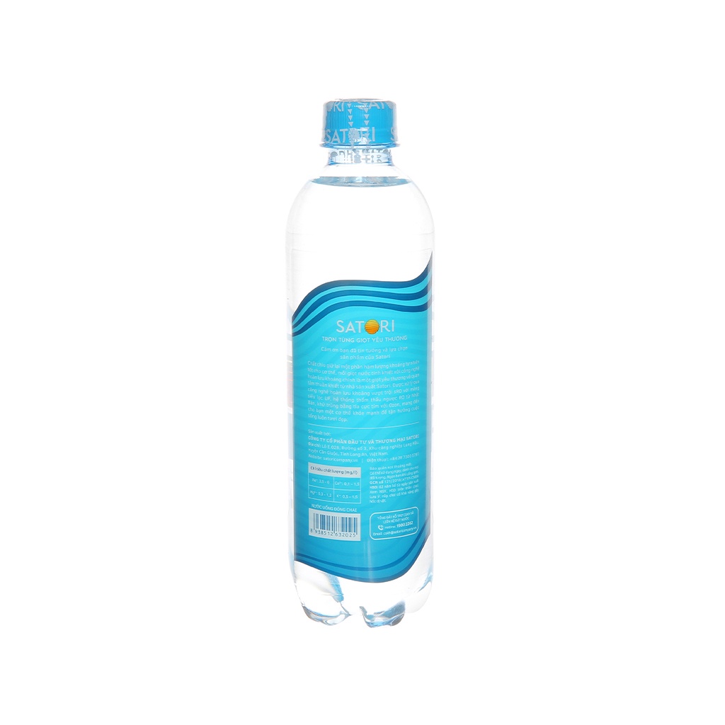 Thùng 12 chai nước Satori 1.5 lít