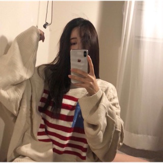 Áo Sweater Ulzzang cờ Mỹ oversize