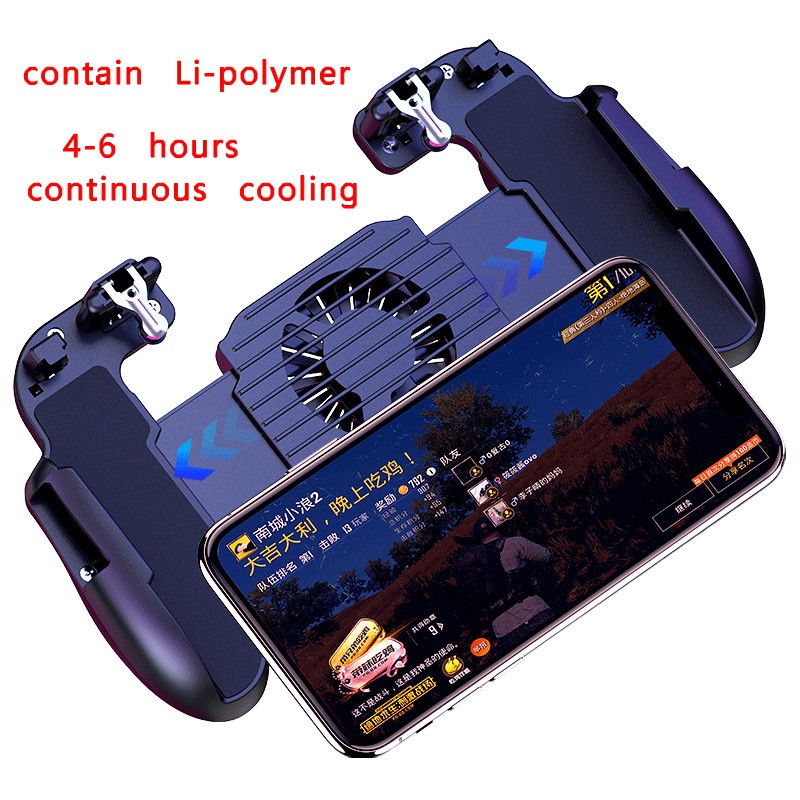 Tay Cầm Chơi Game Có Quạt Tản Nhiệt Cho Điện Thoại Di Động Li-polymer Pubg Fire L1 R1