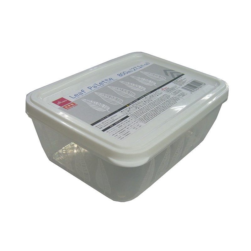 Daiso Hộp Đựng Thực Phẩm 800 Ml (Cái) Leaf Palette 800Ml