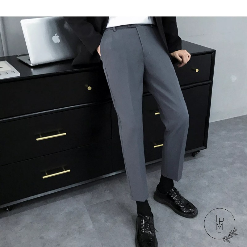 Quần Tây Nam Hàn Quốc Ống Côn Cao Cấp Oreno Fashion, chất vải co giãn dày dặn, form Slimfit hàn quốc