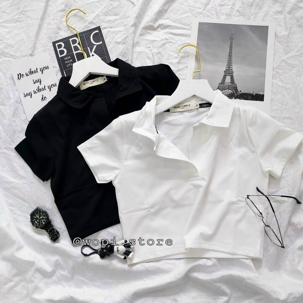 ÁO THUN POLO CROTOP, ÁO THUN NỮ CỔ TRỤ
