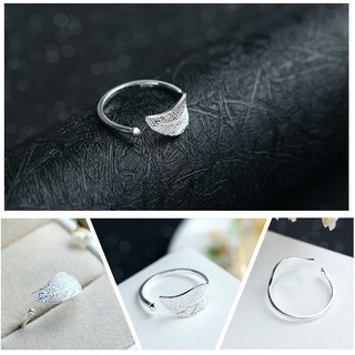 Nhẫn Bạc S925 Chiếc lá thời trang