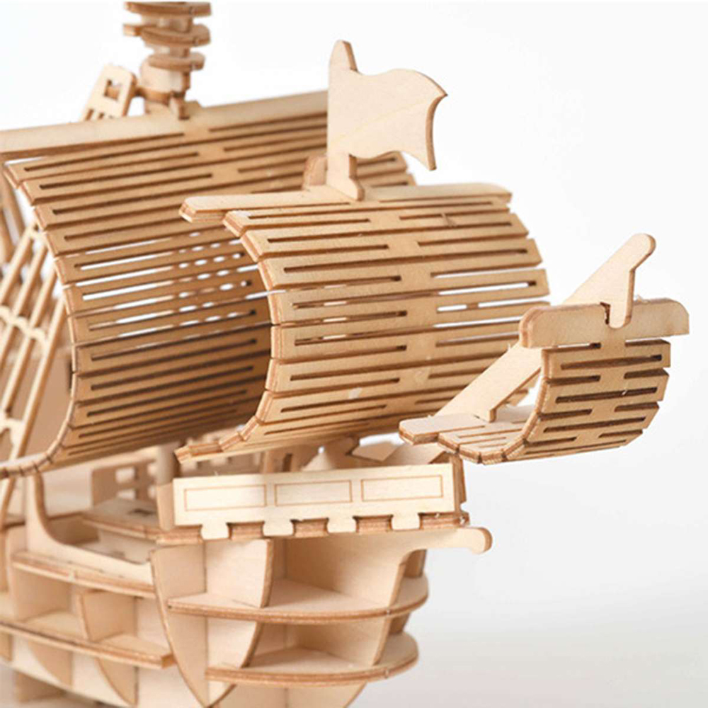Đồ chơi lắp ráp tàu thuyền bằng gỗ 3D dành cho trẻ em
