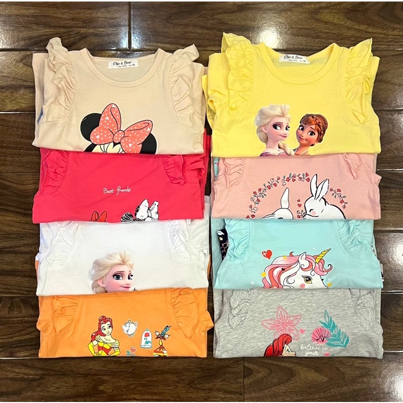 Bộ cotton dài tay cho bé gái