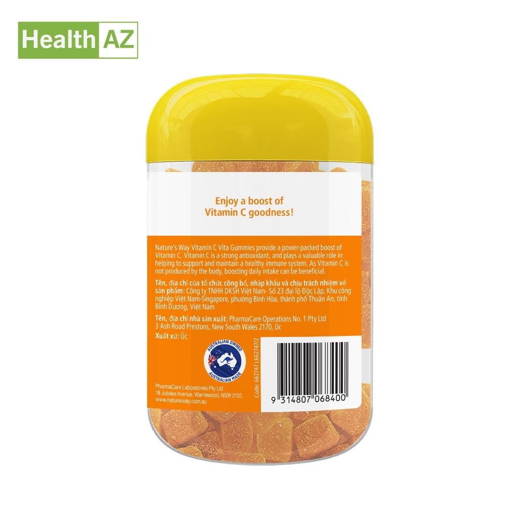 Kẹo dẻo bổ sung Vitamin C cho người lớn Nature’s Way Vitamin C Vita Gummies for Adults 120 viên Healthy Care Extaste