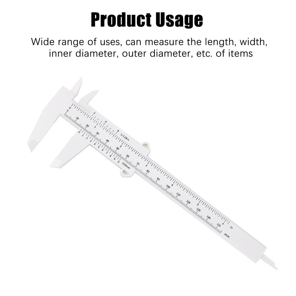 Thước Đo Bằng Nhựa 0-150mm Thiết Kế Nhỏ Gọn Tiện Dụng