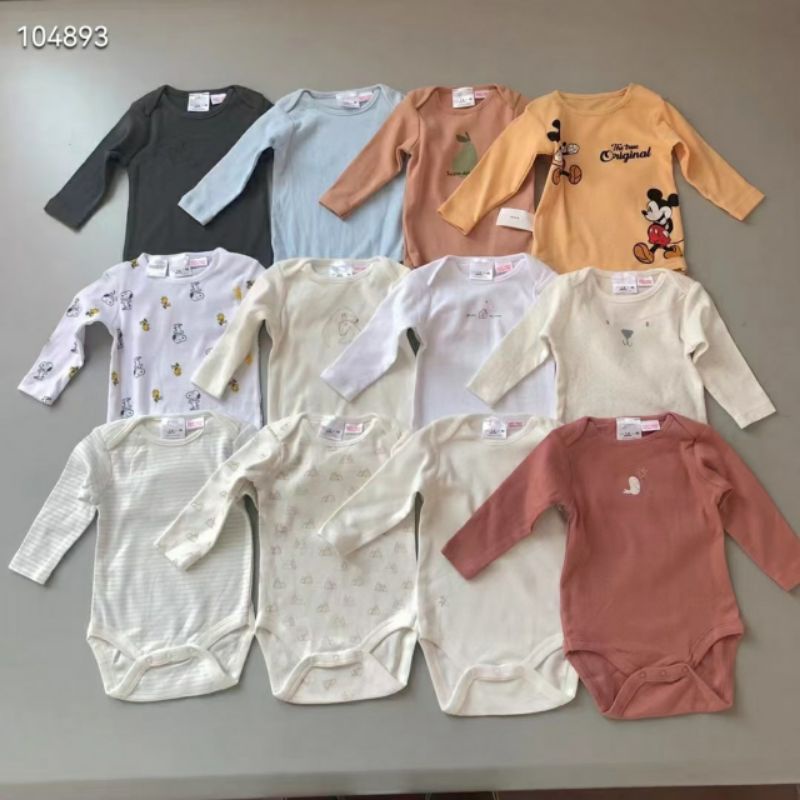 Áo dài tay body xuất xịn các hãng zara, h&m cho bé
