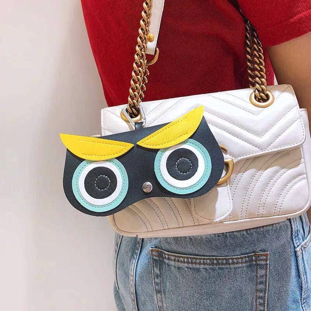 Hộp Đựng Mắt Kính Cầm Tay Bằng Da PU Họa Tiết Hoạt Hình Dễ Thương Cho Nam Và Nữ