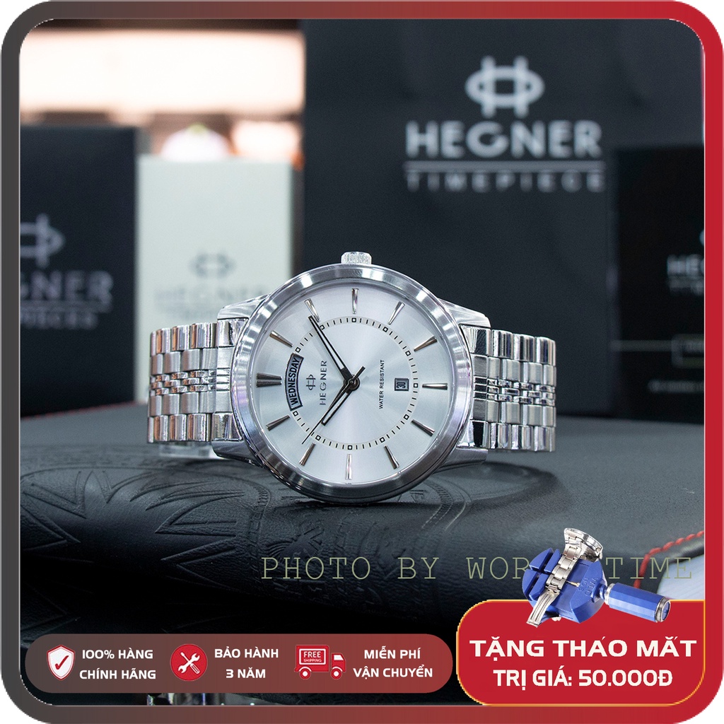 Đồng hồ nam Hegner HW-1655MCWH full box chính hãng, bảo hành 3 năm, kính sapphire chống xước, chống nước