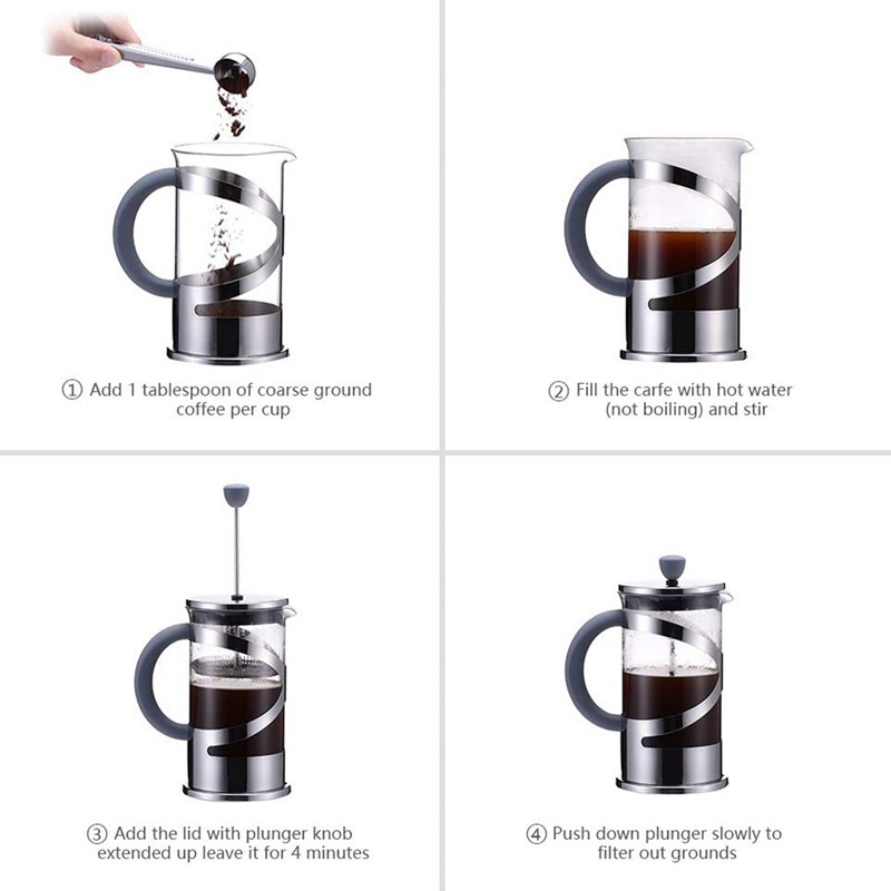 French Press Coffee Maker (27Oz),Coffee with Handle, Heat Resistant