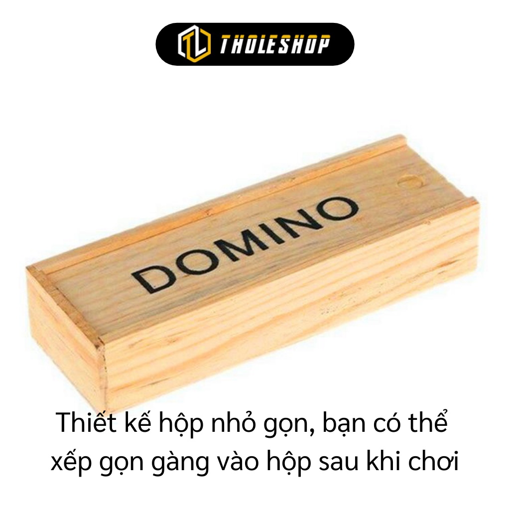 Đồ Chơi Domino - Đồ Chơi Giáo Dục Có Hộp Ngoài Được Làm Chất Liệu Gỗ Tự Nhiên 6180