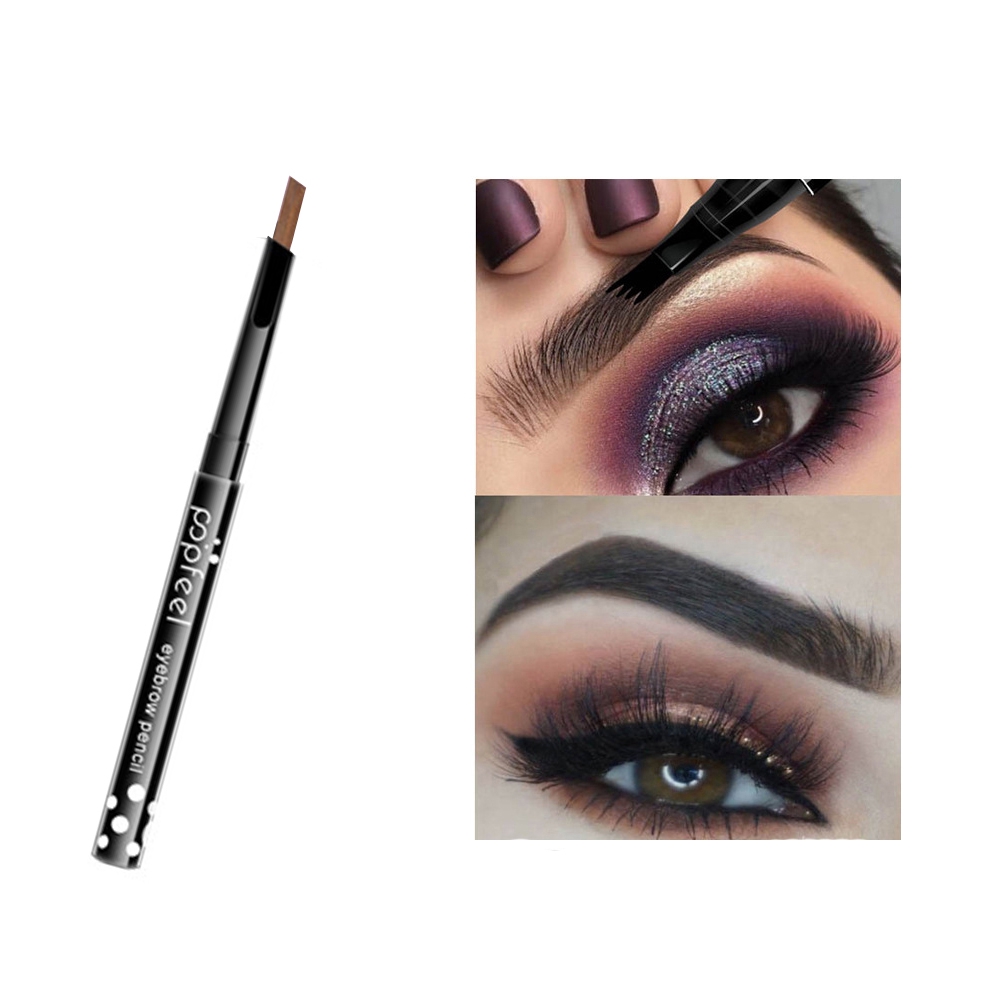 [Hàng mới về] Bộ Mỹ Phẩm Trang Điểm Popfeel Gồm Phấn Mắt / Son Môi / Bút Kẻ Lông Mày / Mút Trang Điểm Và Túi Đựng | BigBuy360 - bigbuy360.vn