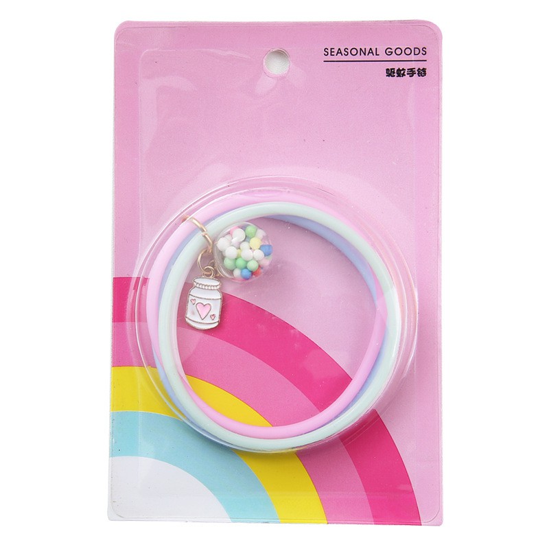 Vòng tay đuổi muỗi silicon thời trang có đính hạt nhũ dành cho nam nữ | BigBuy360 - bigbuy360.vn