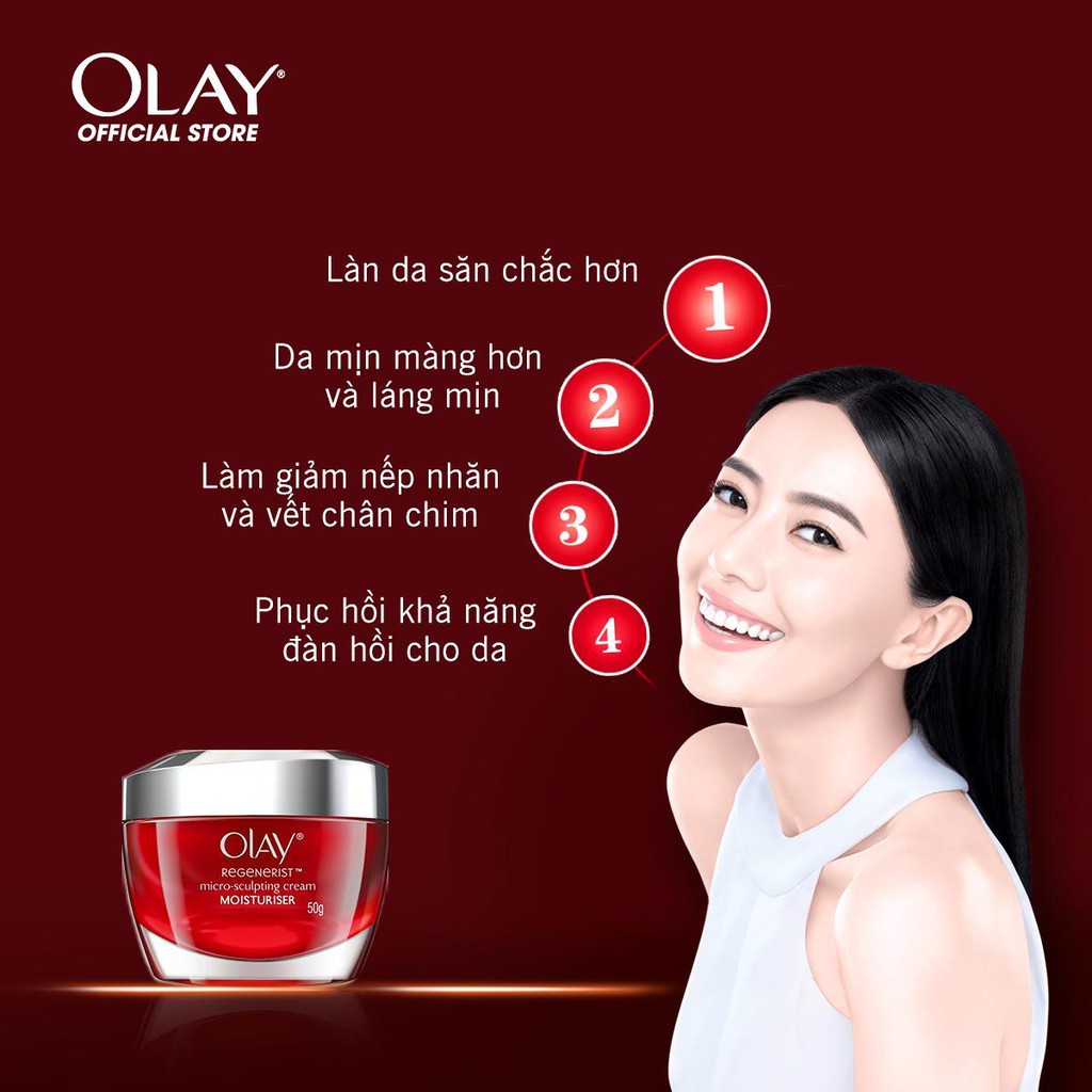 Kem Dưỡng Da Chống Lão Hóa Ban Đêm Olay Regenerist Micro-Sculpting Cream (50g)