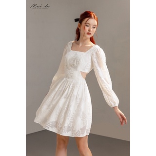 MAIDE Đầm xòe cổ vuông khoét eo thanh lịch SACHA DRESS