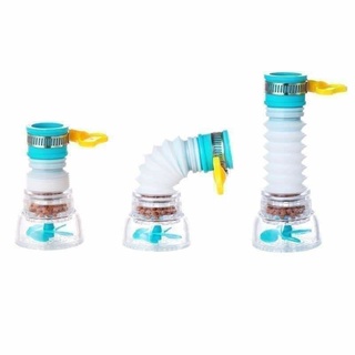 Đầu vòi lọc nước tăng áp 360 độ - Có thể kéo dài Vòi tăng áp lực nước rửa chén bát có khóa cổ dê, cánh quạt tiện lợi