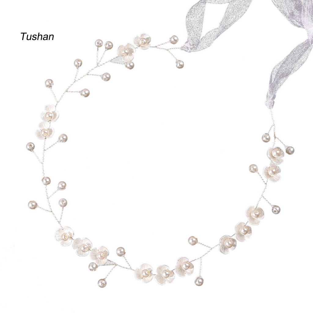 Cài Tóc Hoa Đính Ngọc Trai Giả Thanh Lịch